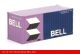 Container 20 ft BELL blau/rosa